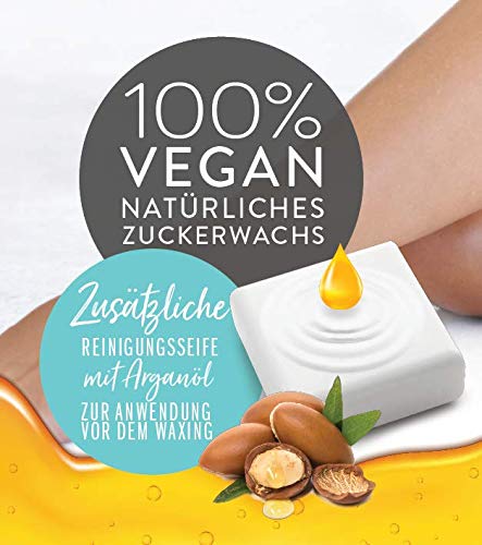 Nad's Sugar paste hair removal waxing set for face, body, back, legs, bikini area, arms, armpits, women and men