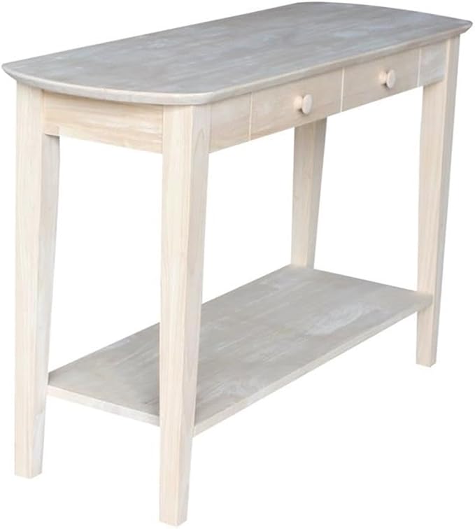 International Concepts Phillips Oval Sofa Table, Unfinished