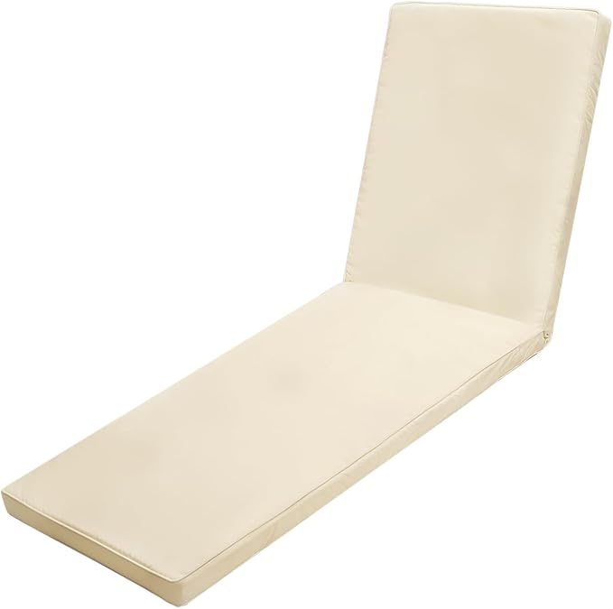 Outdoor Chaise Lounge Cushions for Patio, Lounge Chair Cushions, Waterproof