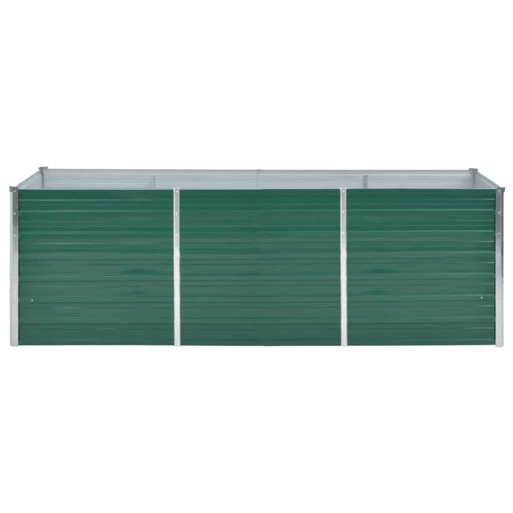 SKM Raised Bed Green Galvanized Steel 94.5x31.5x30.3 in Raised Bed,Green (Weight 30.86KG)