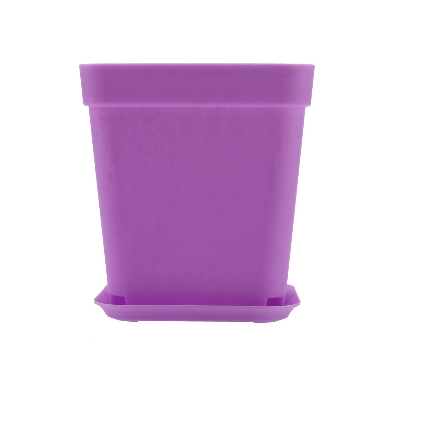 HOIGON 100 Pack 3 Inch Purple Square Nursery Pot, Durable Thickened Plastic Nursery Pots with Drain Holes, Small Square Planting Containers for Flower Tomatoes Basil
