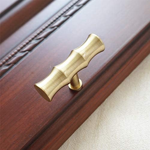 Bamboo Brass Kitchen Cabinet Knobs Gold Drawer Dresser Pulls Tbar Furniture