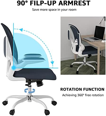 Ergonomic Office Chair, Comfort Swivel Home Office Task Chair, Breathable Mesh