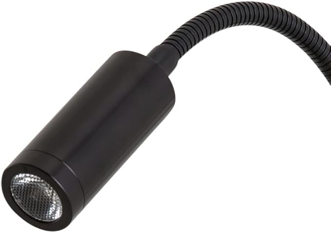 Reading Lamp Wall Sconces Light LED 3W Warm White 3000K Plug for Reading Books (Black 2pcs 3000K Cord)