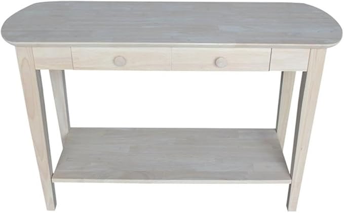International Concepts Phillips Oval Sofa Table, Unfinished