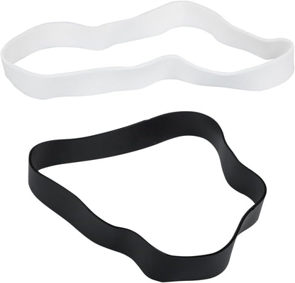 JAM PAPER Colorful Rubber Bands - Size 107 - Black & White Multi-Purpose Rubberbands - 100/Pack