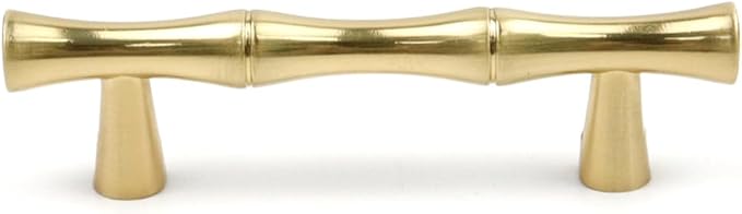 2PCS Bamboo Shape Handle, Zinc Alloy Cabinet Handles, 2.5 Inch Hole Distance