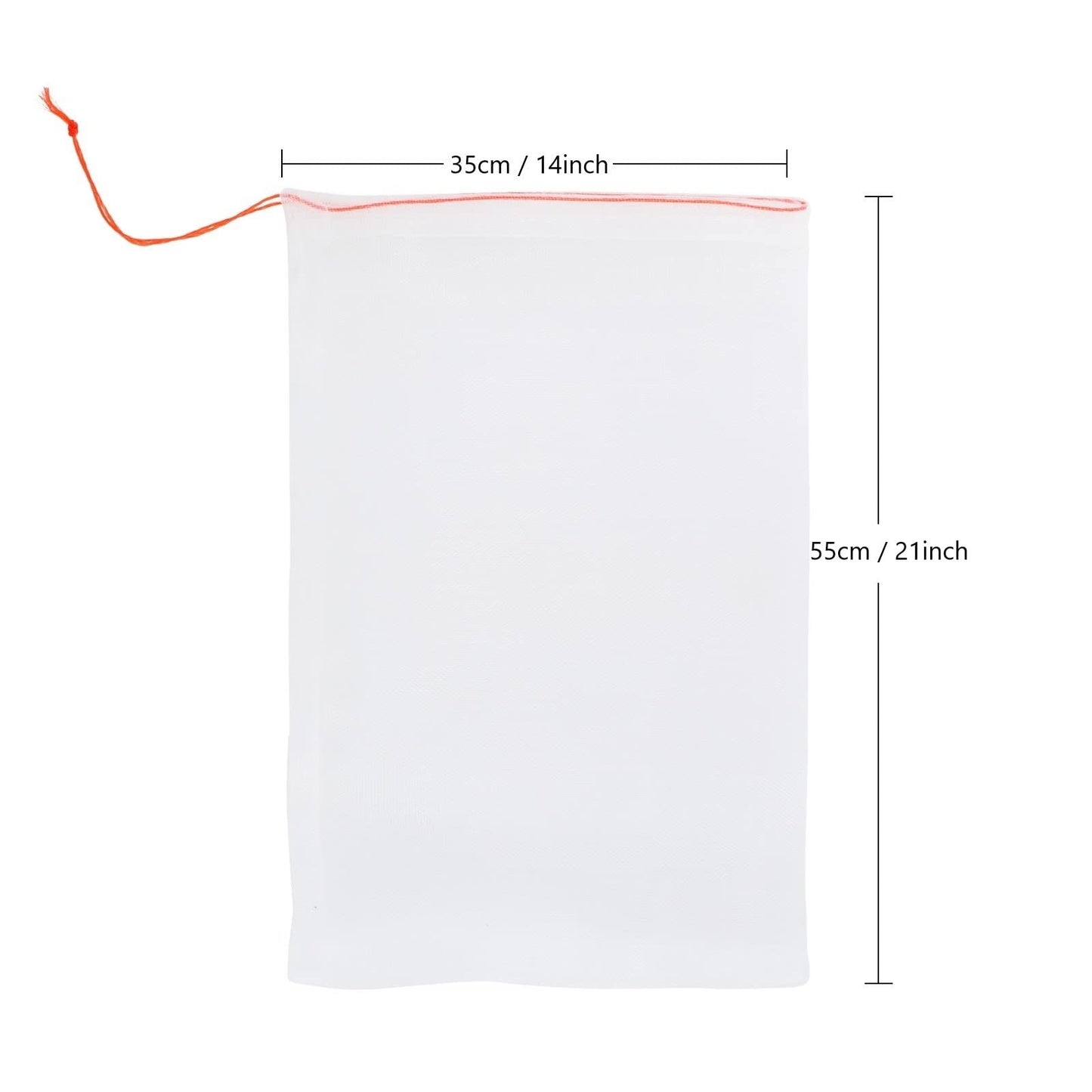 20Pcs Kikhope Fruit Protection Bags, 21"x14" Garden Netting Bags with Drawstring, Fruit Netting Bags, Fruit Tree Bags, Netting Barrier Bags for Protecting Fruits and Vegetables