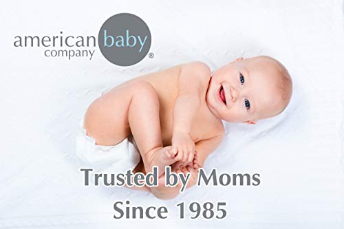 American Baby Company 100% Natural Cotton Fitted Crib Sheet 52" x 28" - Soft, Breathable, Hypoallergenic & Gentle Toddler Bed Sheet, Baby Pink, Neutral for Boys & Girls