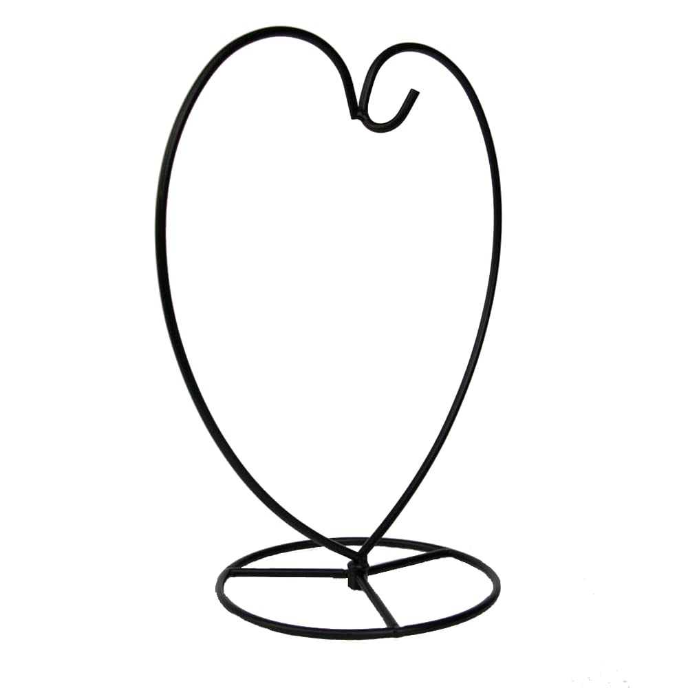 WOCTDTHW Ornament Display Stand Holder Iron Hanger for Chrismas Hanging Glass Globes (Love Shape Large 1 Pcs)