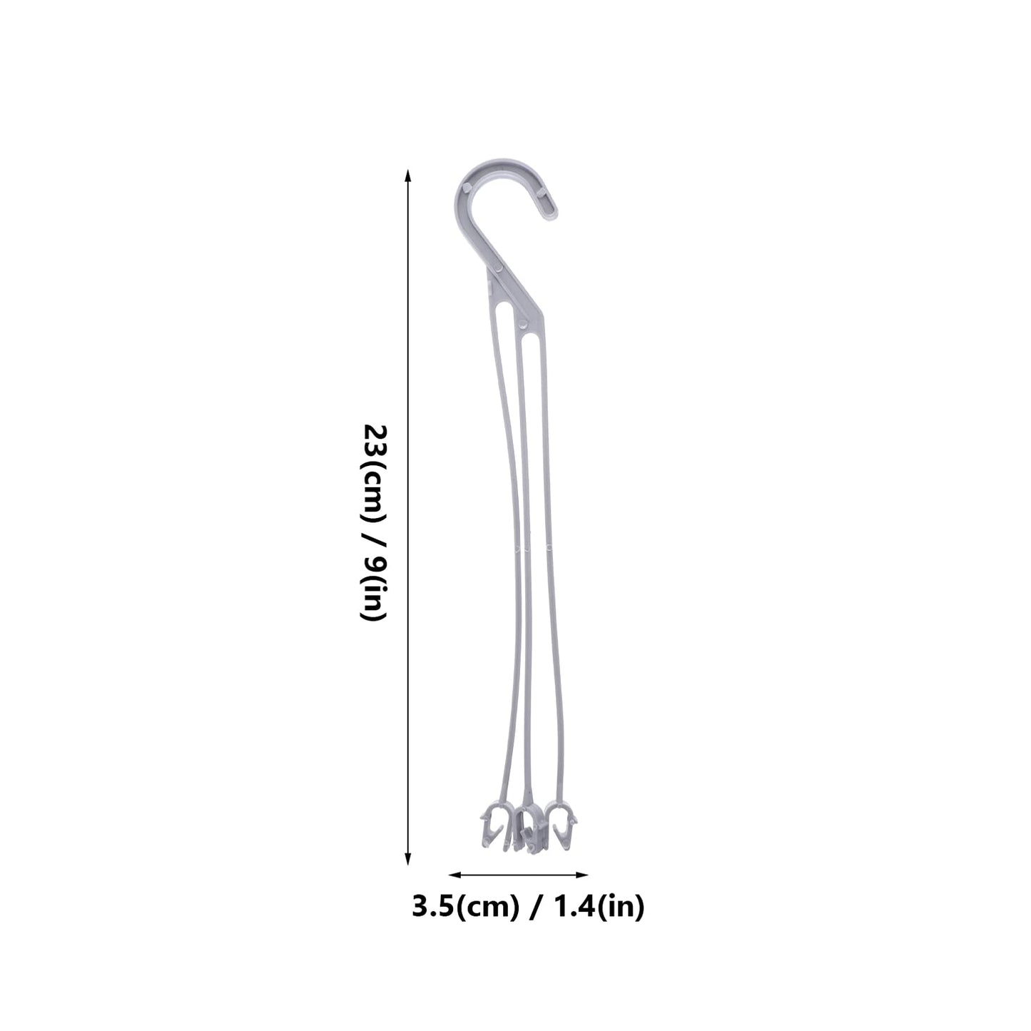 Happyyami 50pcs Flower Pot Hanging Chain Plastic Spider Plant Pots Hooks Basket Planter Hanger Wall Plant Container Stand Holder for Outdoor Indoor Garden Fence Railing Decor S