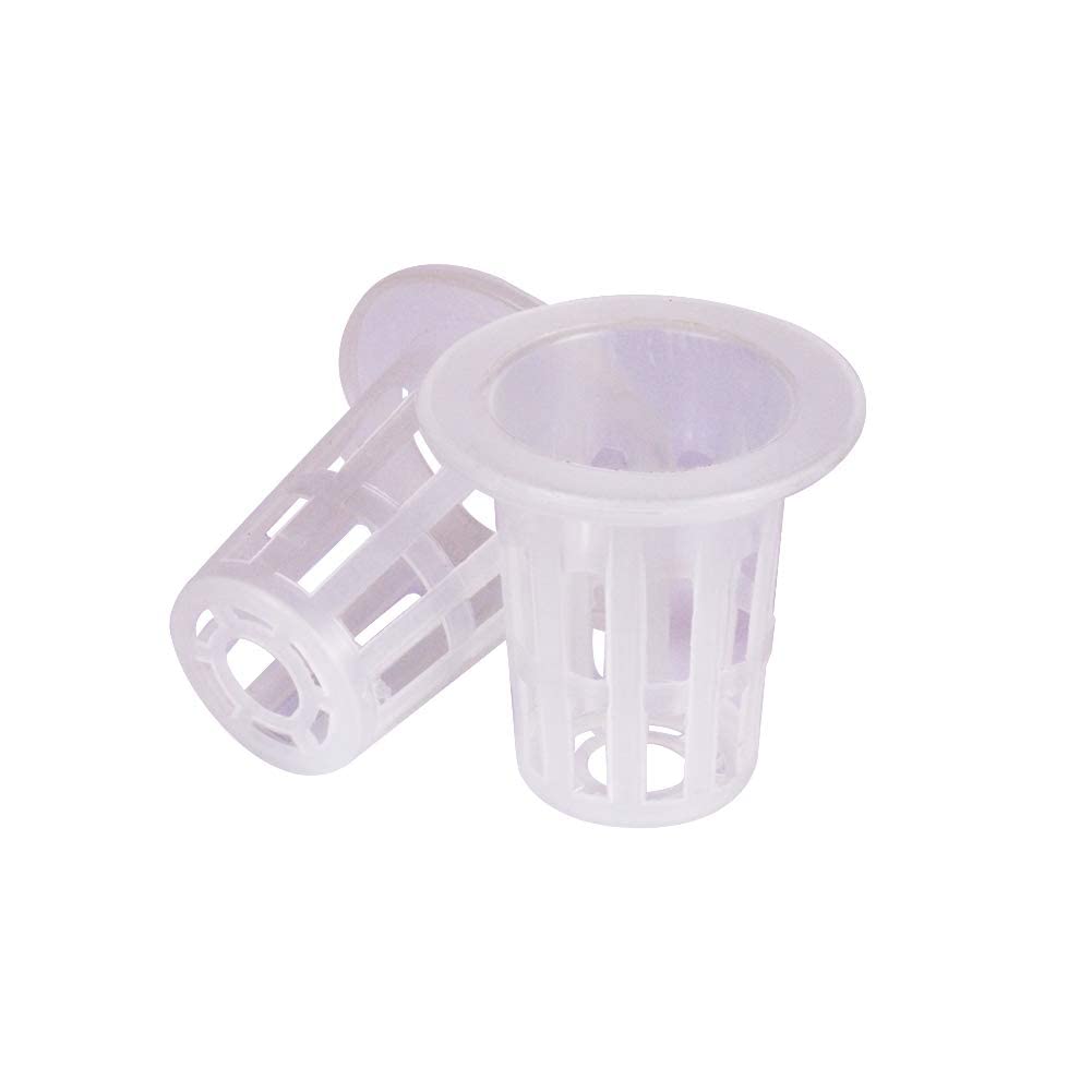 LAPOND 100 Pack 1 Inch Net Pots,Garden Slotted Mesh Net Cups Basket Hydroponic Pots Plant Nursery Pots for Hydroponics