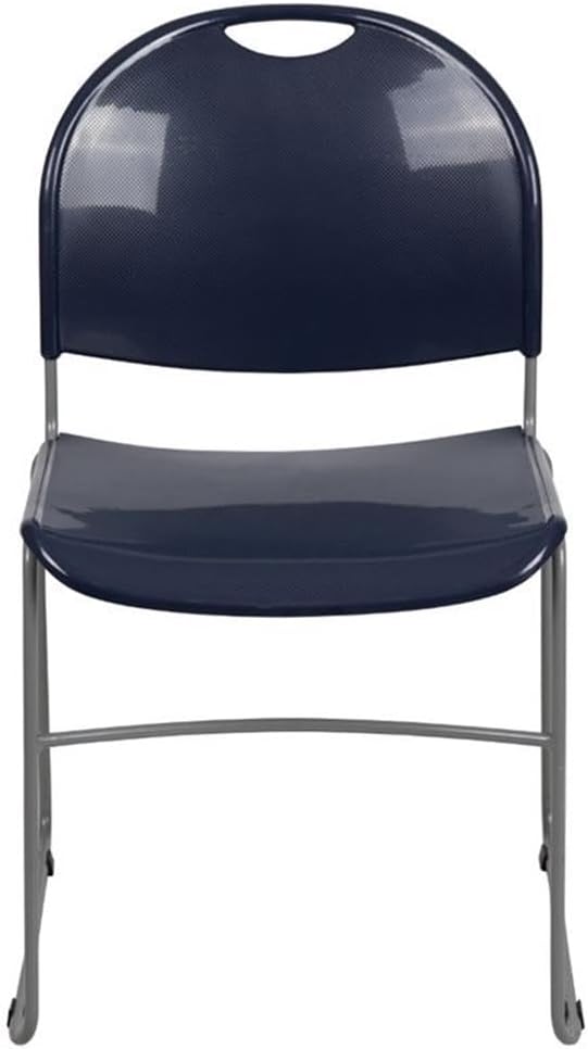 Flash Furniture HERCULES Series 880 lb. Capacity Navy Ultra-Compact Stack Chair
