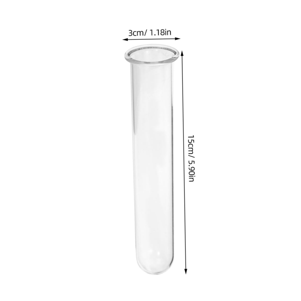 SEWOART 5pcs Hydroponic Test Tube Vase for Terrarium Flower Arrangements Glass Tube Vases for Indoor Plants