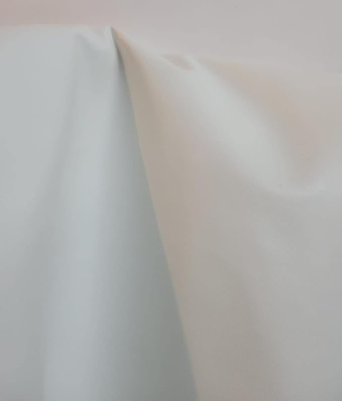NAT Leathers | White Soft Faux Vegan Leather PU | 1 Yard Cut by The Yard |