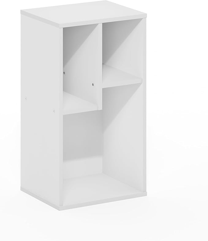Furinno DALY Book Shelf, 3-Cube Bookshelf, Cube Storage Organizer Bookcase