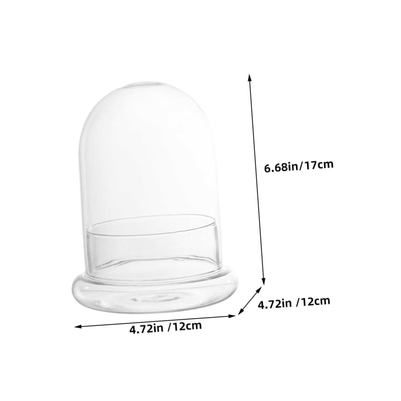 VANZACK 2pcs Moss Landscape Bottle DIY Plant Terrarium Glass Container for Indoor Home