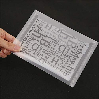 20PCS plastic storage cases for card stamp and dies10pcs 9.4x3.9inch Die Storage Envelopes&10pcs clear 7x5inch clear bags for crafts storage cutting Die Storage Envelope Stamp Stencil Organizer Holder