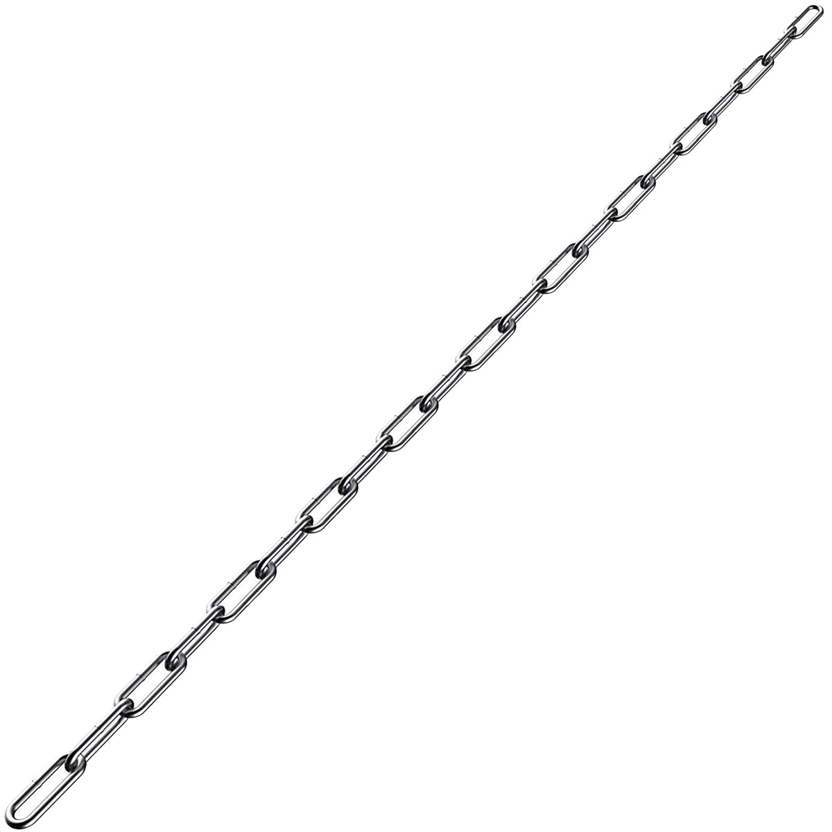 Stainless Steel Chain, Lsqurel 13ft Metal Chain Link Chain Small 5/64in Light Duty Chain Utility Chain Jack Chain for Home Outdoor Camping Hanging etc (5/64in-13ft)