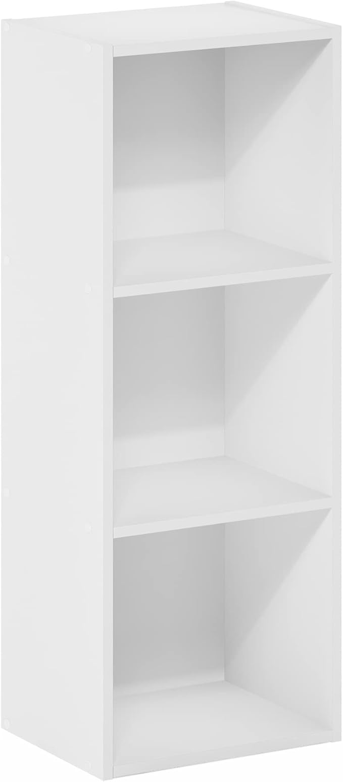 Furinno Pasir 3-Tier No Tool Assembly Open Shelf Bookcase