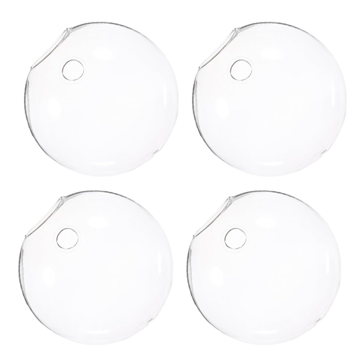 Toyvian 4pcs Wall Hanging Glass Terrarium Planter Vases for Hydroponic Plants Glass Flower Pots Decorative Indoor Outdoor Home Décor