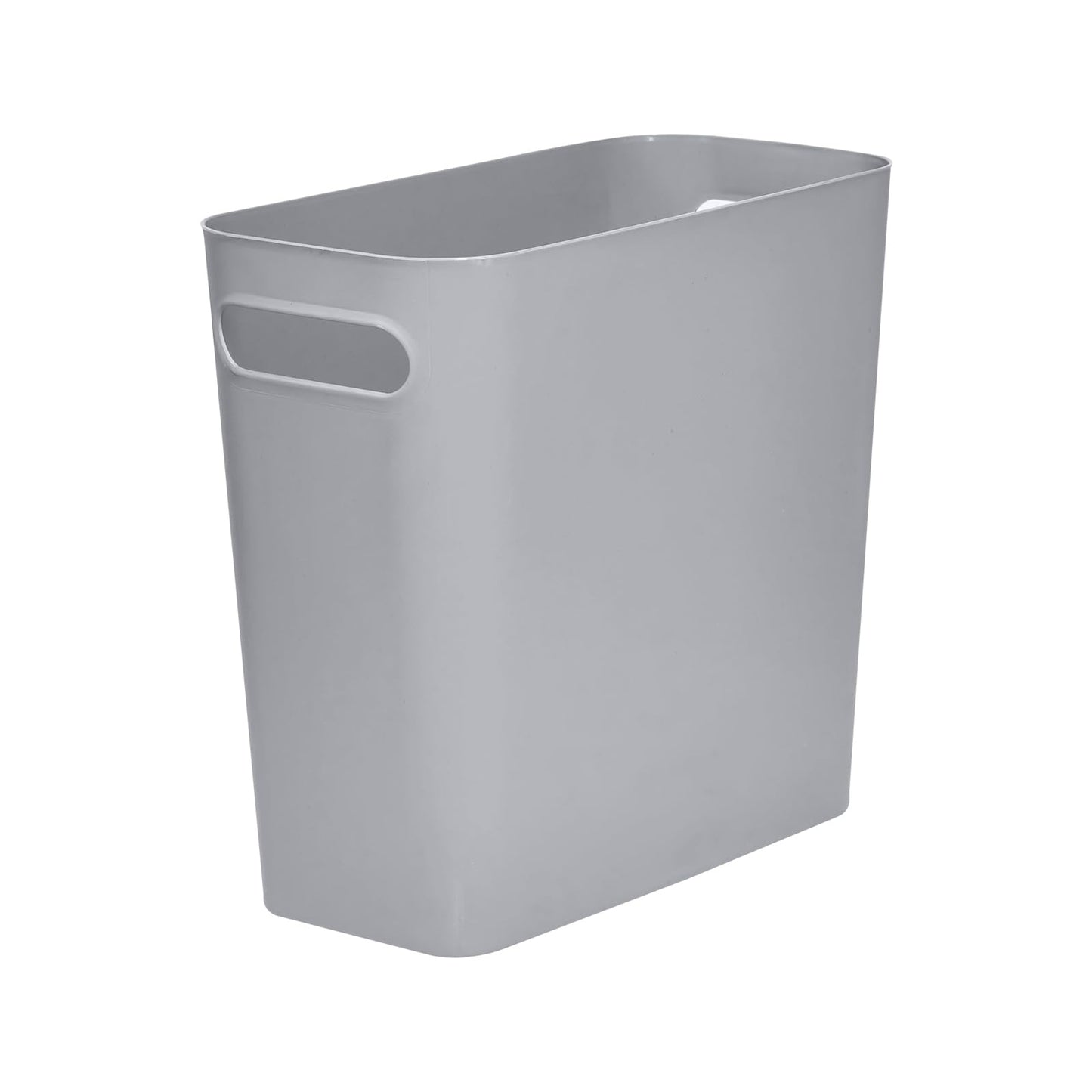 VKPLITE Versatile 1.8 Gallon Plastic Trash Can - The Compact Bin for Bathroom, Kitchen, or Home Office - Grey