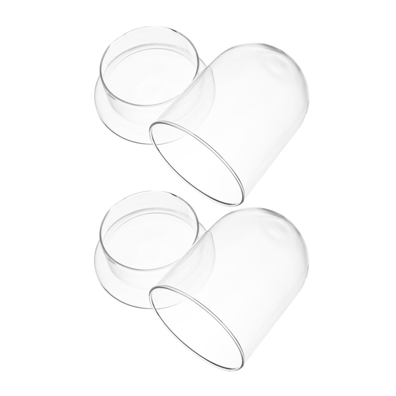 VICASKY 2pcs Glass Eco Bottle for DIY Micro Landscape Terrarium Container for Plants Decorative Desk Ornament Glass Display for Miniature Gardens