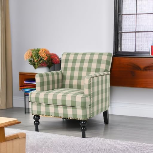 Christopher Knight Home Eve Modern Upholstered Club Chair, Wooden Living Room
