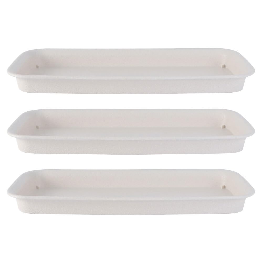 Generic Flower Pot Base Tray Rectangular Water Drip Tray for Indoor Outdoor Use Plant Saucer Protects Surfaces from Leaks and Soil Spills 4.75 Inch