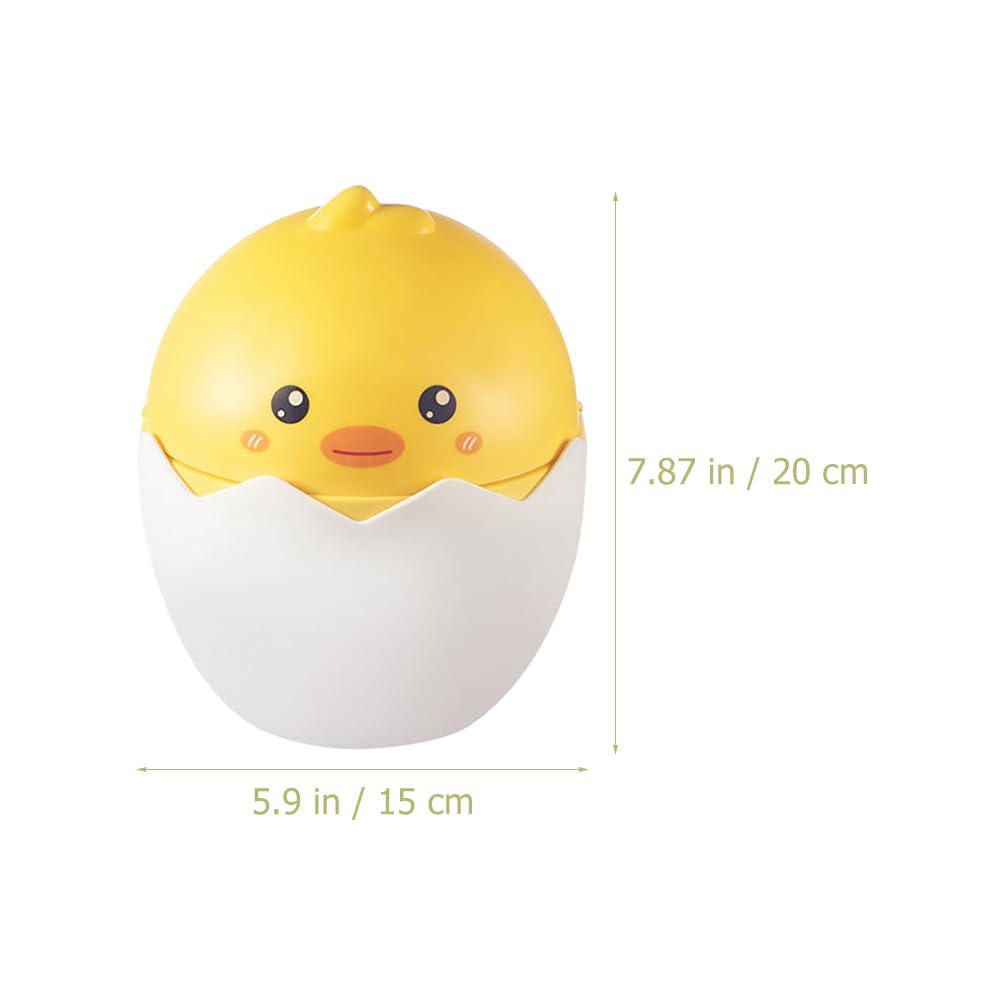 Gadpiparty Mini Desktop Trash Can with Lid: Cute Cartoon Small Waste Bin for Office, Kids Room, Dorm & Bedroom - Tiny Garbage Bin for Desk, Dresser & Tabletop