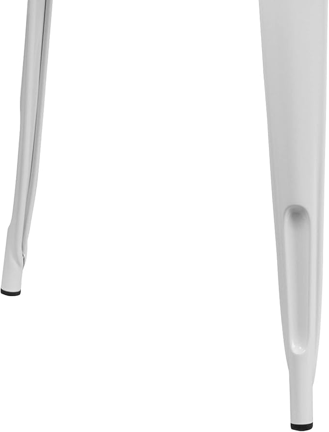 Flash Furniture Charis Commercial Grade 31.5" x 63" Rectangular White Metal