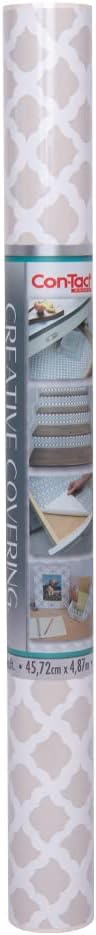 Con-Tact Brand Creative Covering, Self-Adhesive Shelf Liner, Talisman Taupe