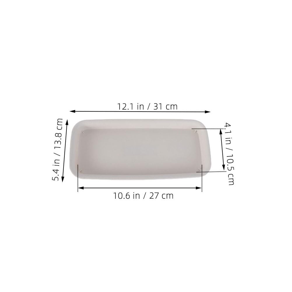 Generic Flower Pot Base Tray Rectangular Water Drip Tray for Indoor Outdoor Use Plant Saucer Protects Surfaces from Leaks and Soil Spills 4.75 Inch