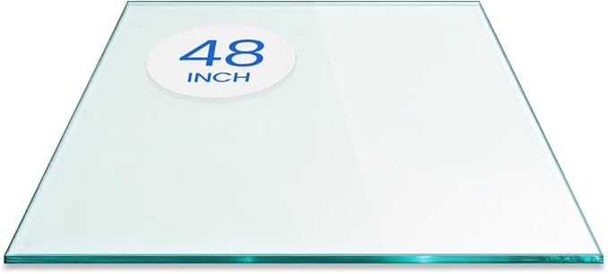 Dulles Glass 48 inch Square Glass Table Top