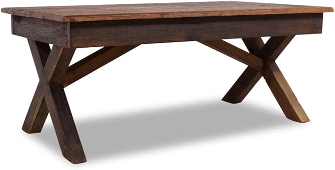 Handmade Reclaimed Wood Coffee Table Rustic Farmhouse Style Eco-Friendly