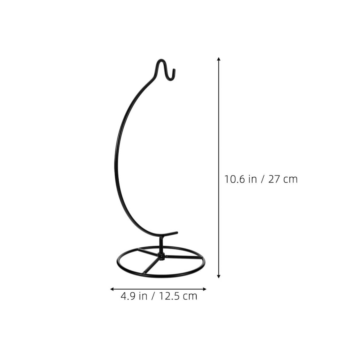 UKCOCO 2pcs Moon-shaped Iron Hanging Stand Small Plant Holder Ornament Display Rack for Air Plants and Glass Terrariums Indoor Home Décor