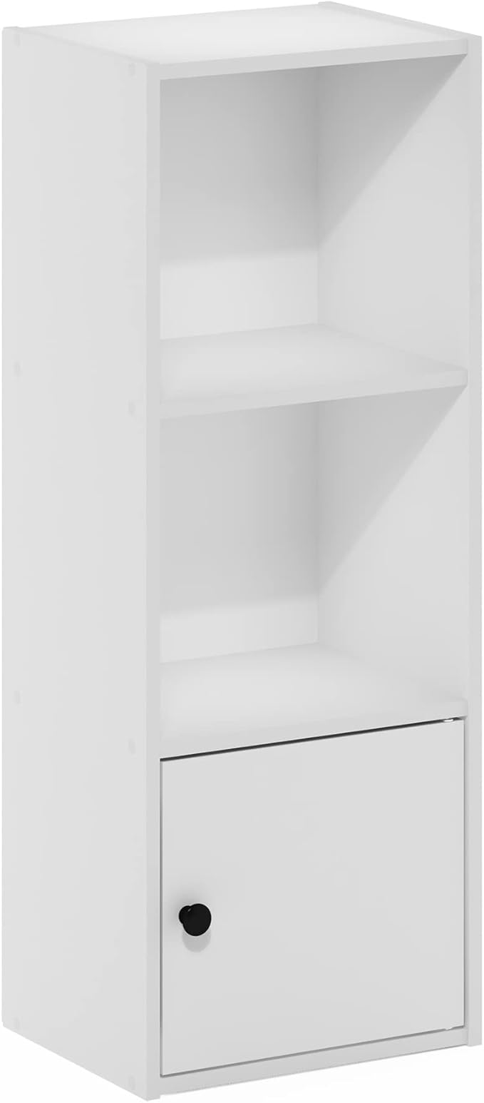 Furinno LUDER Book Shelf, 3-Tier Modern Bookshelf, Bookcase