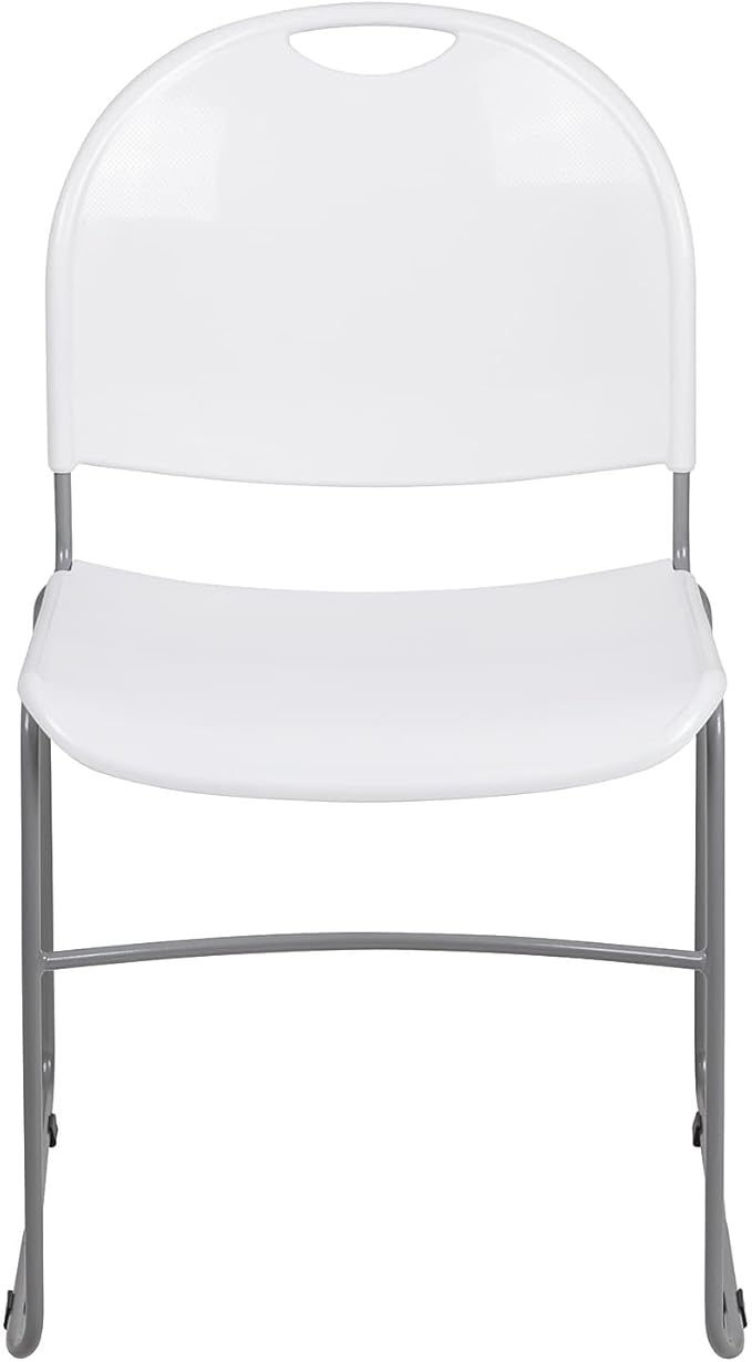 Flash Furniture HERCULES Series 5 Pack 880 lb. Capacity White Ultra-Compact