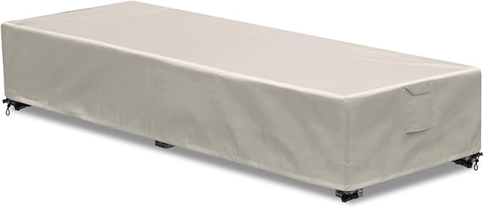 Outdoor Chaise Lounge Cover 1 Pack Patio Lounge Chair Covers Waterproof 600D