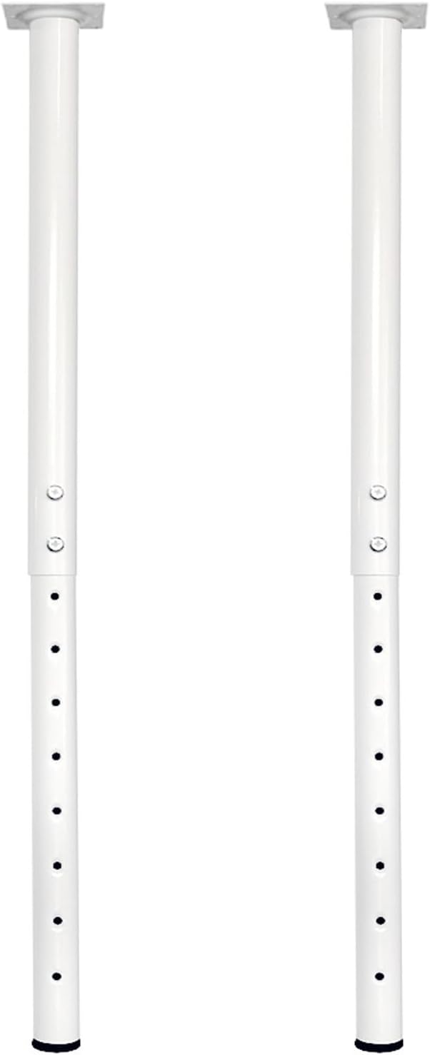 QLLY 24-40 inch Adjustable Metal Table Legs, Heavy Duty DIY Desk Legs