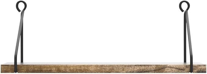 Afuly Floating Wall Shelves Rustic Wall Mounted Hanging Shelf Farmhouse Wall