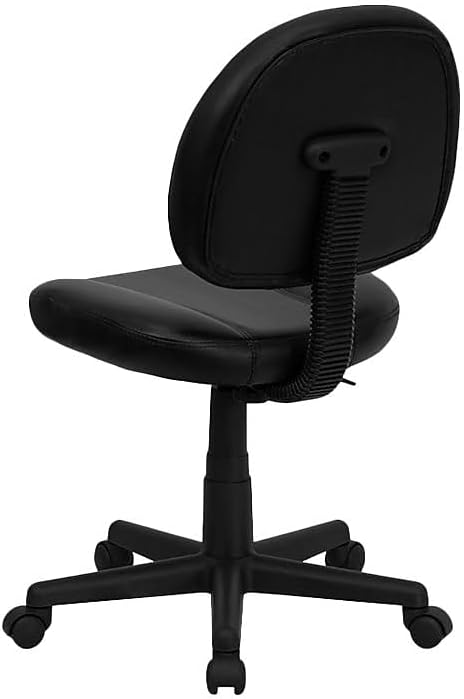 Flash Furniture Ronald Mid-Back Black LeatherSoft Swivel Ergonomic Task Office