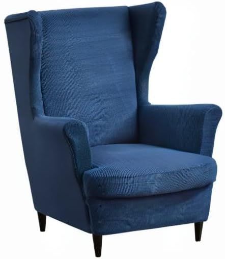HAOYONG Jacquard Wingback Chair Cover Thickening Wing Armchair Covers Set of 2