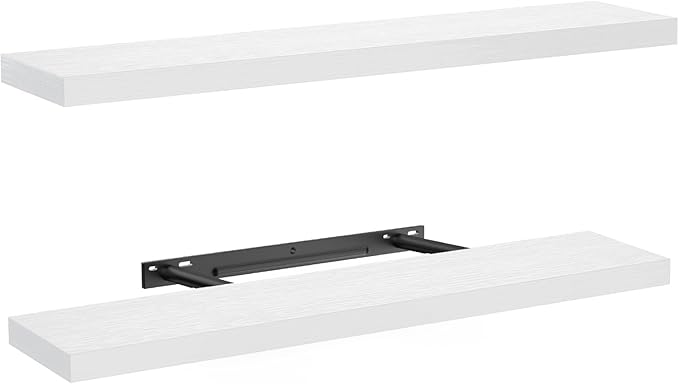 AMADA HOMEFURNISHING Floating Shelves Wall Mounted, 32 x 7 Inch Wall Shelves