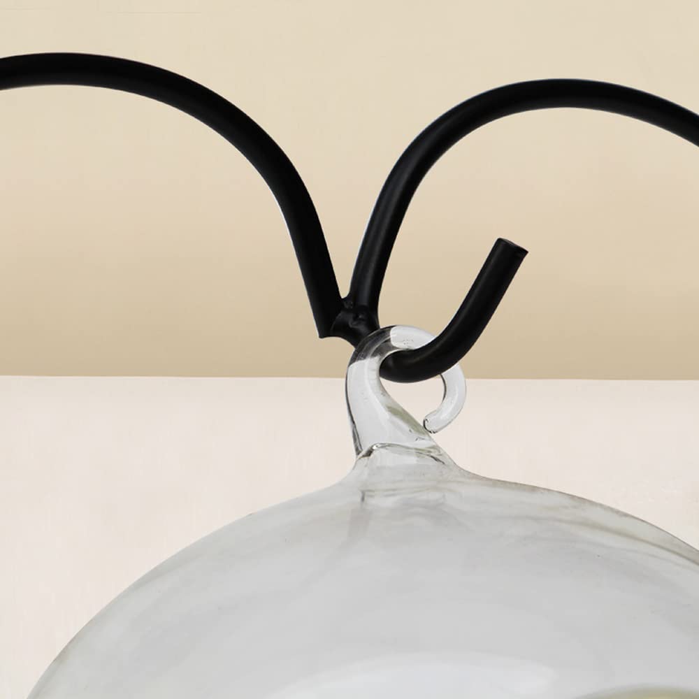 WOCTDTHW Ornament Display Stand Holder Iron Hanger for Chrismas Hanging Glass Globes (Love Shape Large 1 Pcs)