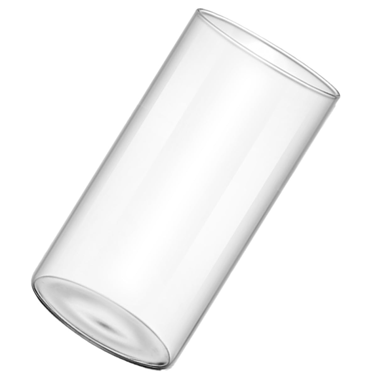 NUOBESTY Glass Flower Vase Hydroponic Cylinder Vase 10cm X 25cm High Borosilicate Glass Terrarium for Indoor Plant Display and Home Décor