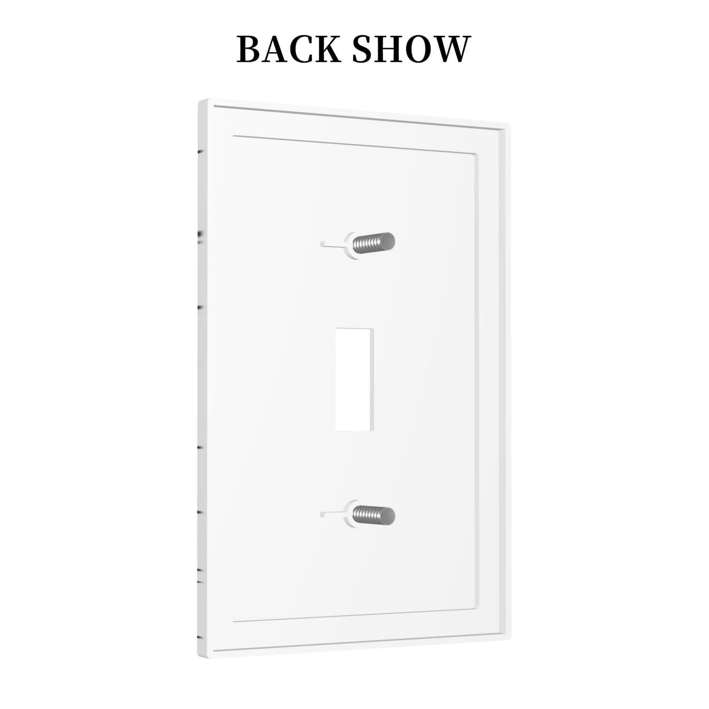 Dog Puppy Animal Black White 1 Gang Light Switch Plate Cartoon Pets Decorative Single Toggle Wall Plate Cover Electrical Switchplate Faceplate for Kawaii Pet Puppy Bathroom Bedroom Room Decorate