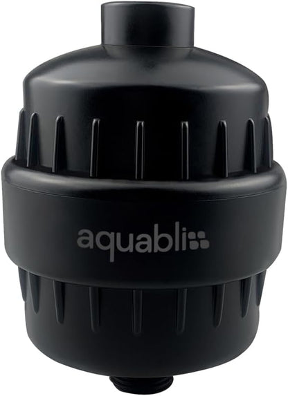 AquaBliss High Output Revitalizing Shower Filter - Reduces Dry Itchy Skin, Dandruff, Eczema, and Dramatically Improves The Condition of Your Skin, Hair and Nails - Matte Black (SF100-BK)