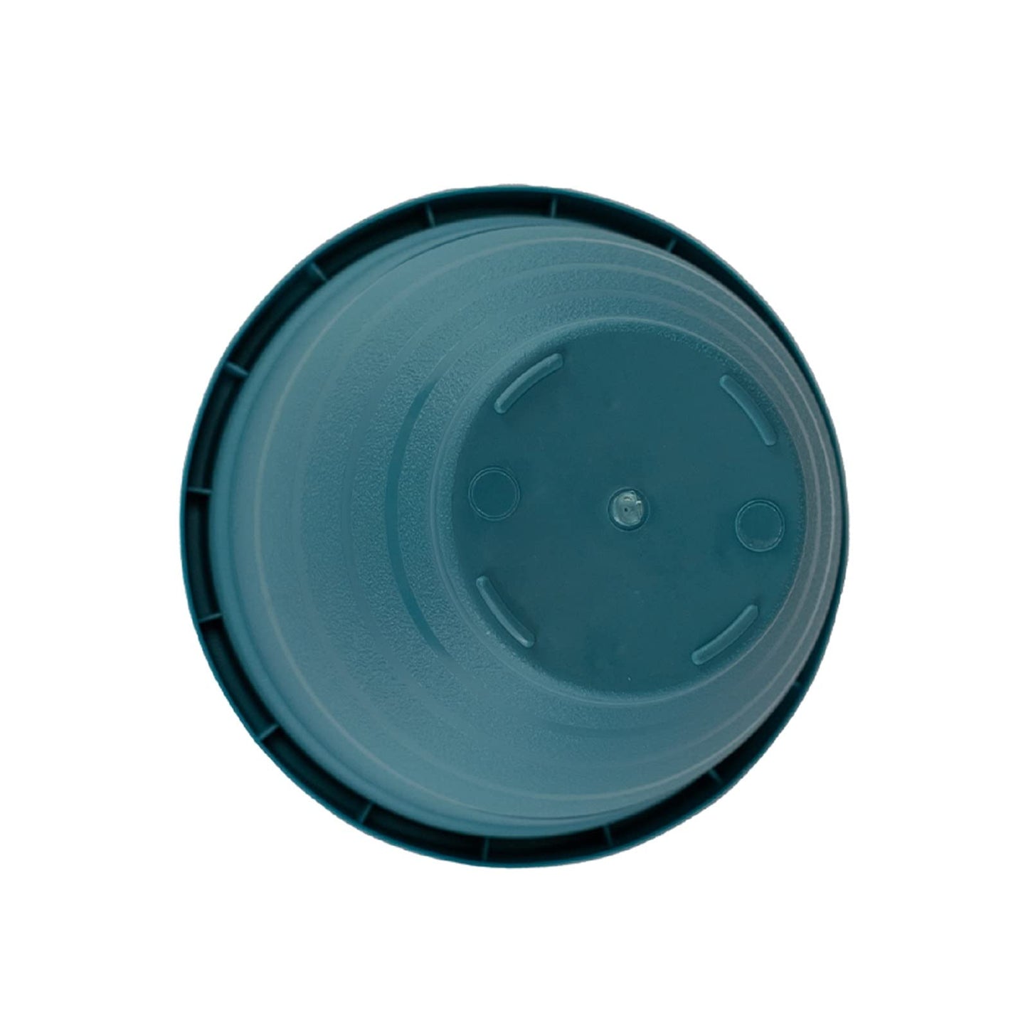 The HC Companies Rings Flower Planter - Self Watering Plant Pots for Herbs & More - Round Lightweight Outdoor & Indoor Planter (10" Blue, Pack of 1)