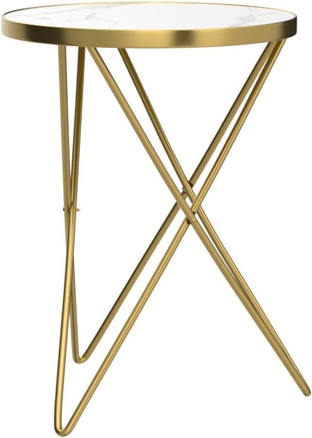 HLR Modern Round Side Table Set of 2, End Table